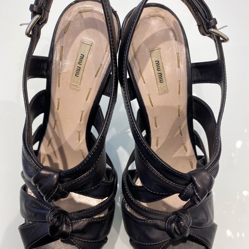 Miu miu black platform sandals - Picture 3 of 6